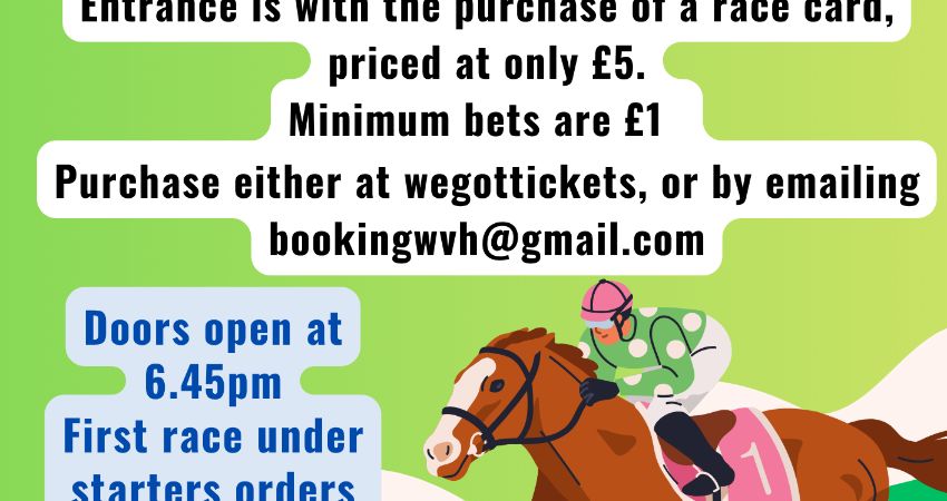 Race night at Woolpit Village Hall