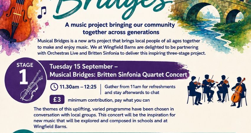 Musical Bridges: Britten Sinfonia Quartet Concert - Stage 1 
