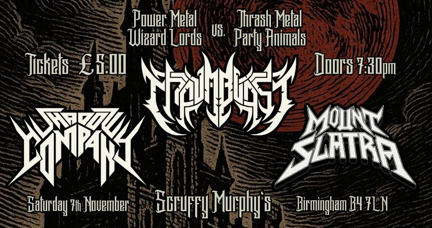 Thaumblast, Mount Slatra, Shadow Company - Live at Scruffy Murphy's 