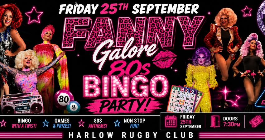 Fanny Galore 80's Bingo Party