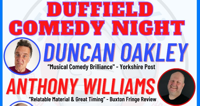 Duffield Comedy Night @ Pattenmakers Arms: 16th September 2026 