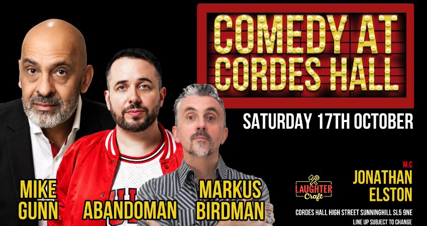 October's Comedy at Cordes Hall 