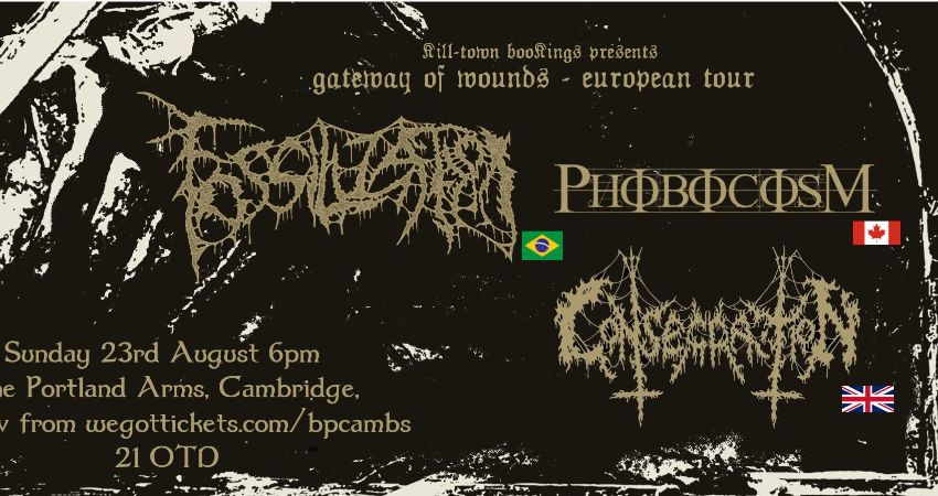 Fossilization (Brazil) / Phobocosm (Canada) / Consecration 