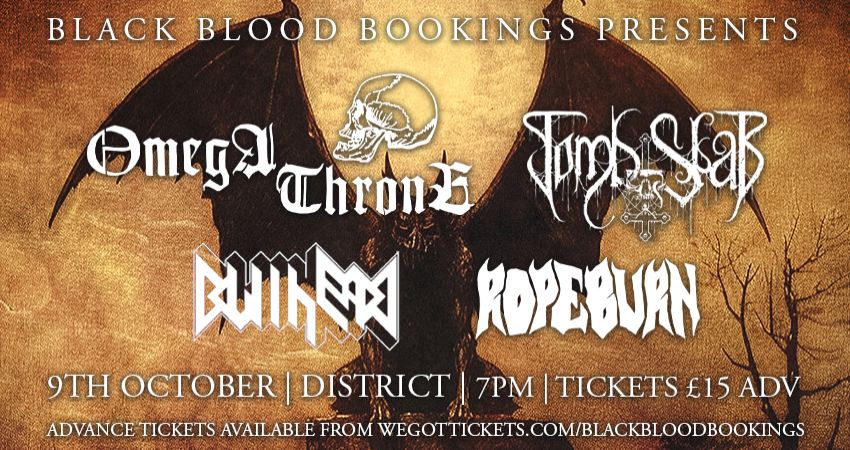 OmegaThrone, Tomb Slab, Bullhead & Rope Burn @ Outpost Liverpool 25/07/26 