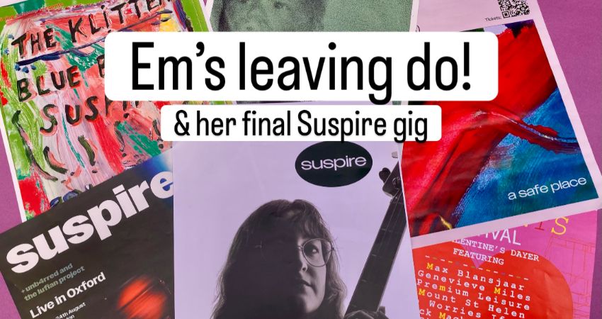 Em's final Suspire gig at the library