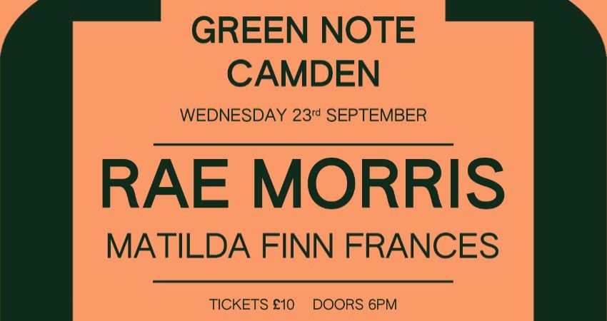Pure Represents... Featuring Rae Morris + Matilda Finn Frances