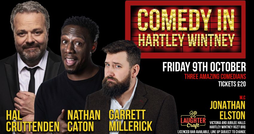 October's Comedy in Hartley Wintney 
