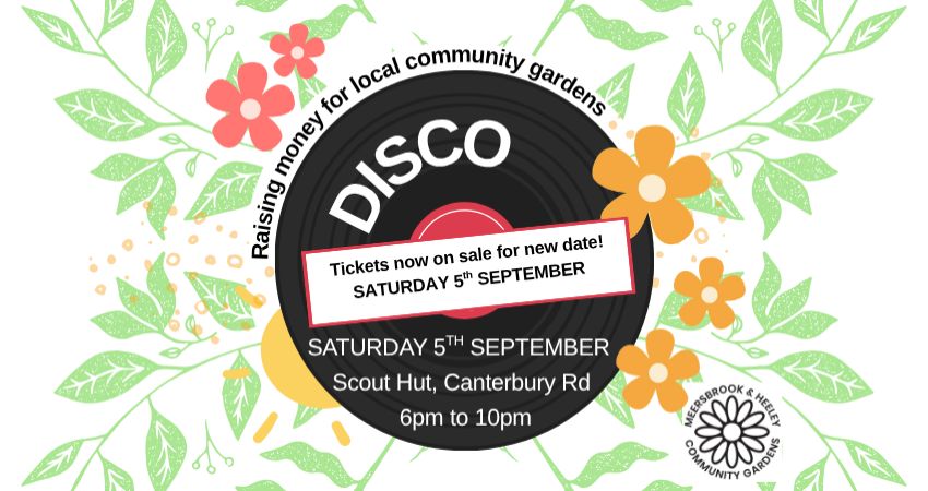Disco - with food, plant sale & bake sale - 6pm to 10pm 