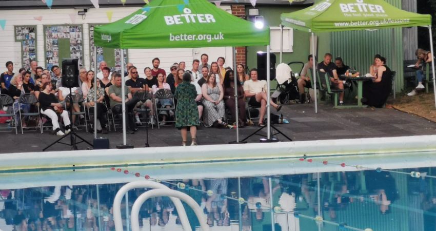 Comedy night at the Jesus Green Lido! 
