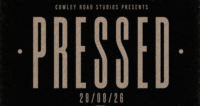 PRESSED @ The Workshop Cafe 28/08/26 