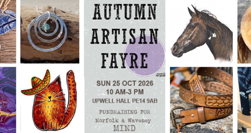 Autumn Artisan Fayre - Upwell Hall (PE14 9AB) - Free Entry - Sunday 25 October