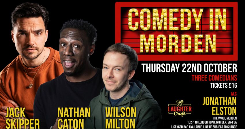 Comedy at the Vault Morden 