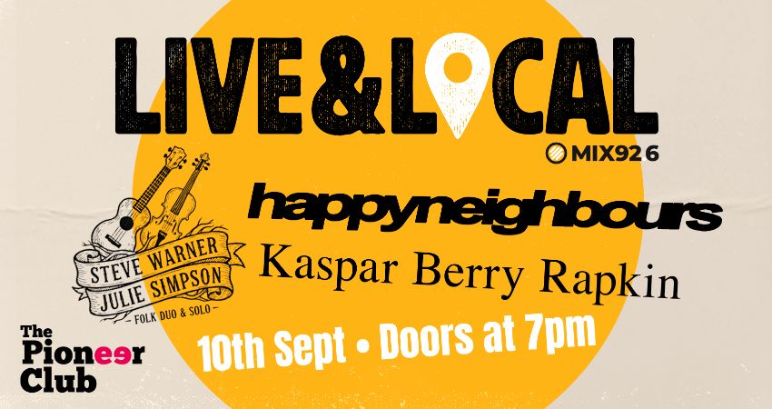 Live and Local - 10th September 26 