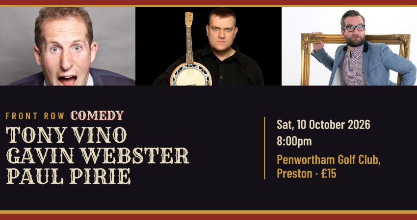 Comedy Night @ Penwortham Golf Club, Saturday 10th October 2026 