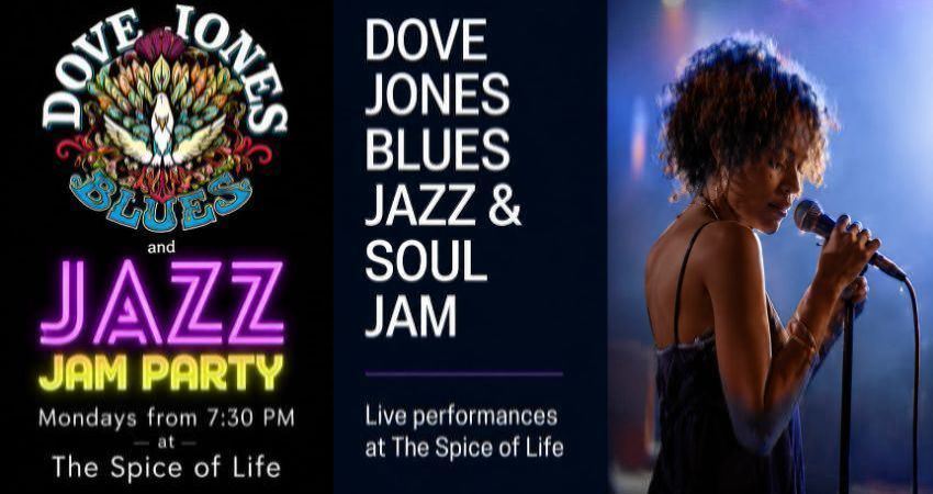 DOVE JONES CONNECTION BLUES & JAZZ JAM PARTY at The Spice of Life Soho 