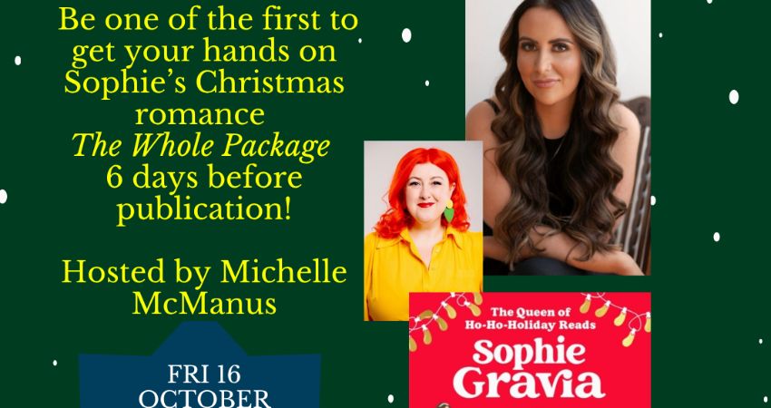 Sophie Gravia author event and launch party with Michelle McManus 