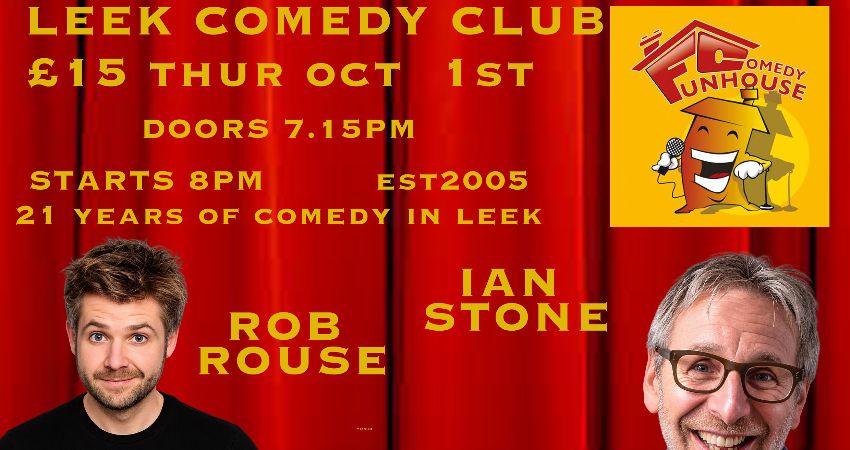  IAN STONE  ROB ROUSE headliners  