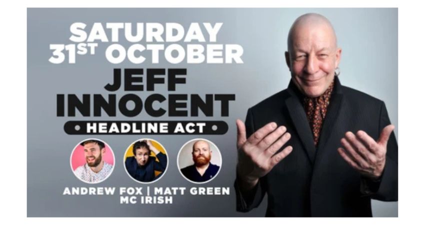 Stand up comedy in Southampton with headliner Jeff Innocent 