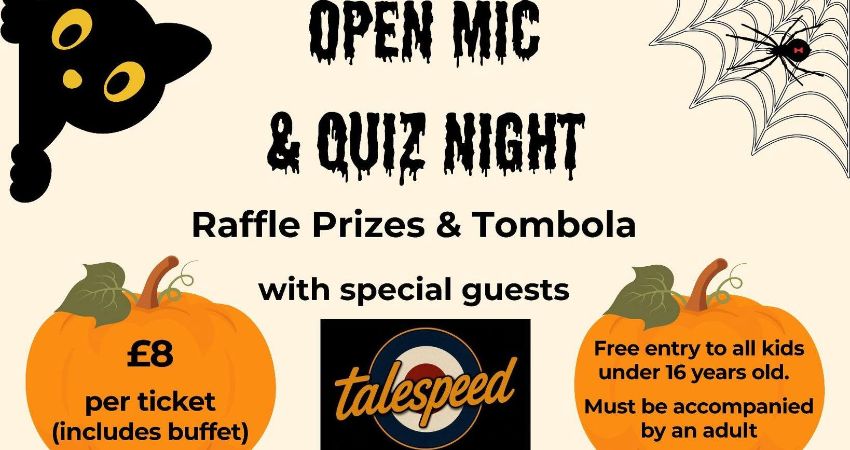 Halloween Open Mic & Quiz Night