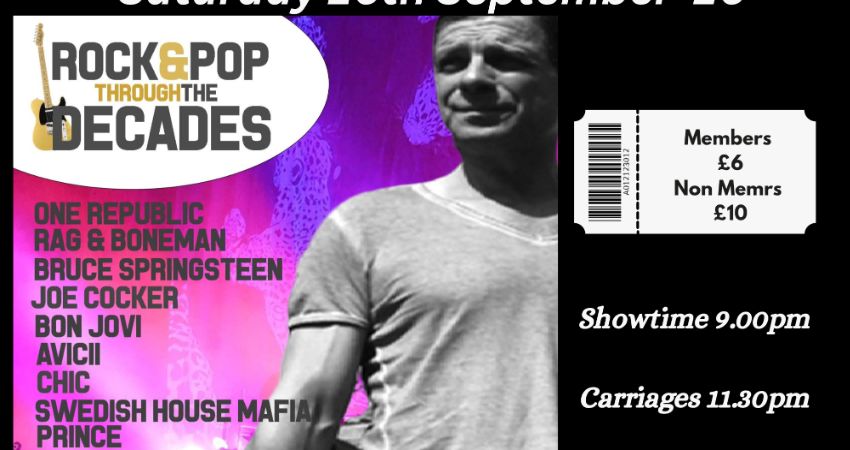 ROCK.N.POP THROUGH THE DECADES with ENZO TANTRAM 