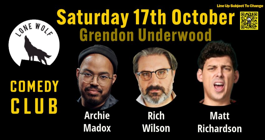 LONE WOLF COMEDY-Grendon Underwood 