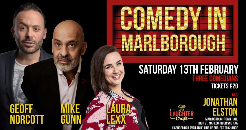 February's  Comedy in Marlborough 