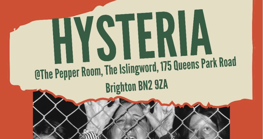 Hysteria @ The Islingword 12th December 2026 