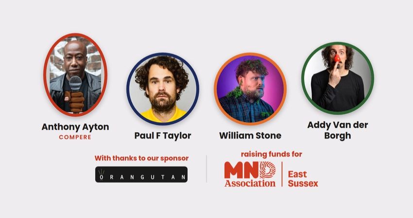 MNDA Comedy - Whitemans Green Sports Club 