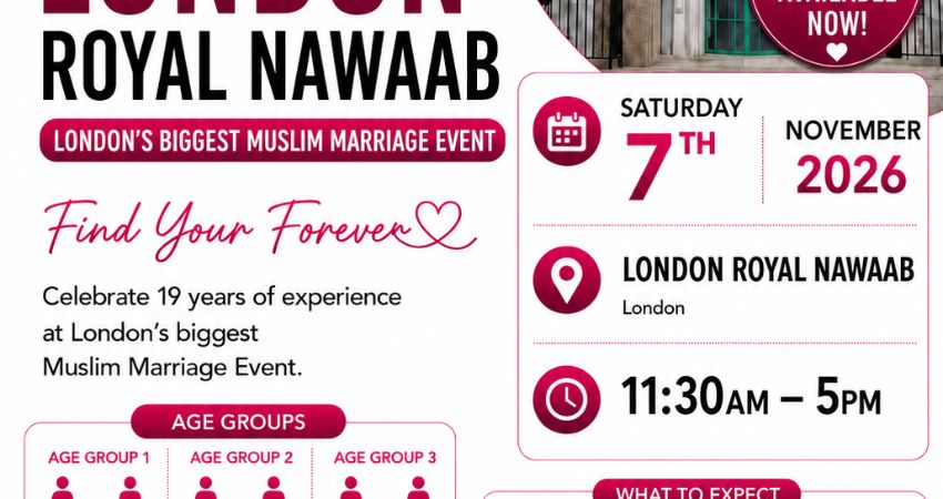 Muslim Marriage Events London - 3 Age Groups 