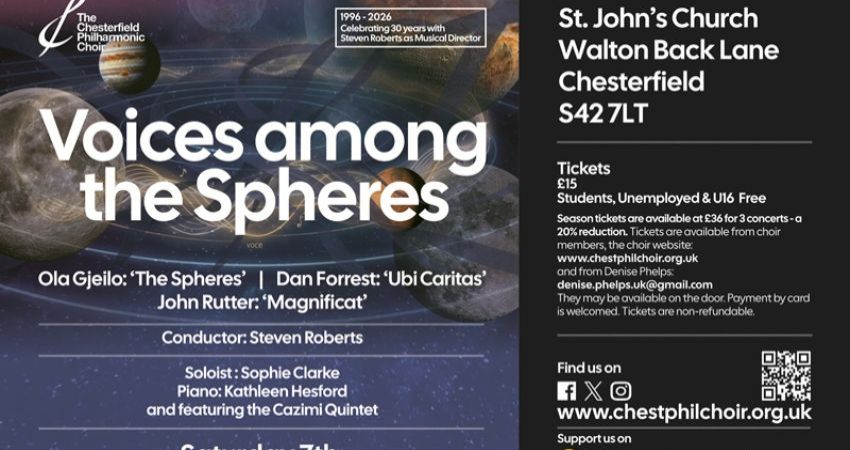 Chesterfield Philharmonic Choir - Voices among the Spheres