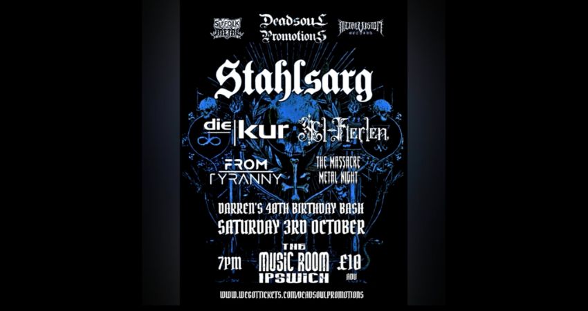 STAHLSARG - LIVE AT THE MUSIC ROOM - IPSWICH 