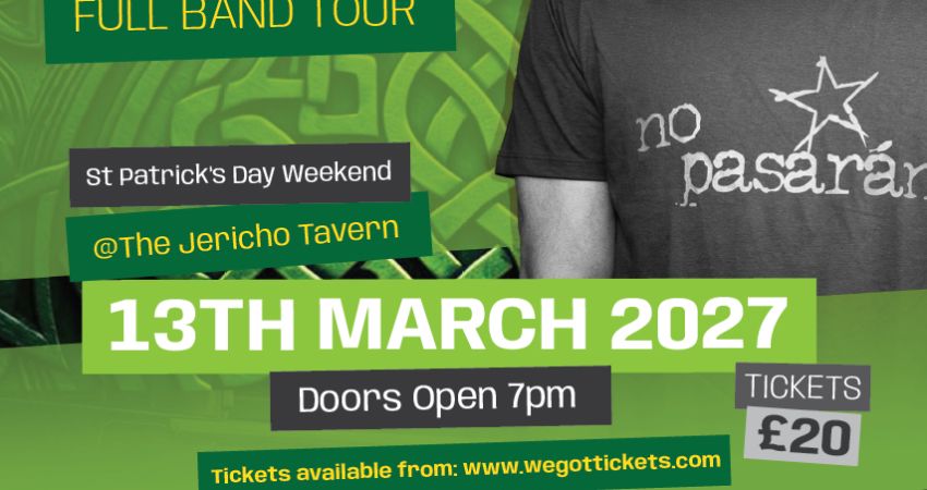 Ian Prowse Full Band Tour at the jericho tavern