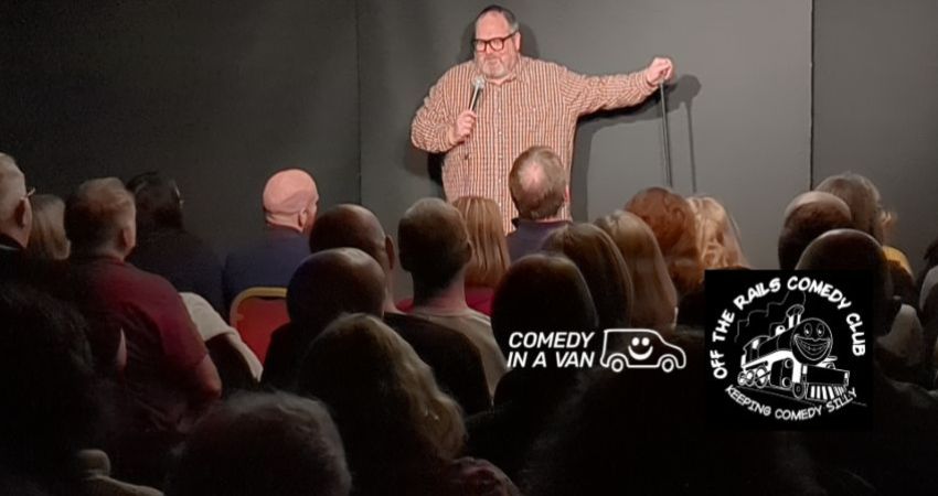 Off The Rails Comedy Club, Saddleworth Justin Moorhouse WIP 8pm 