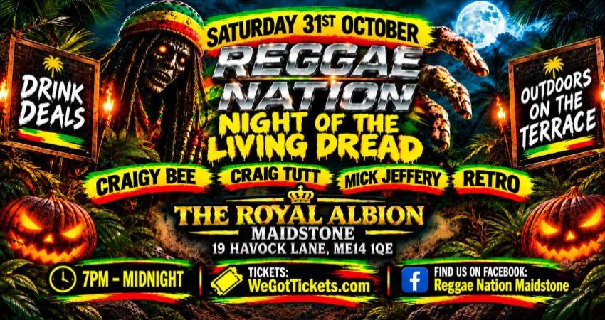 🎃 Reggae nation presents the night of the living dread Halloween party 🎃 