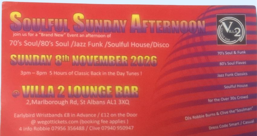 Soulful Sunday Afternoon 