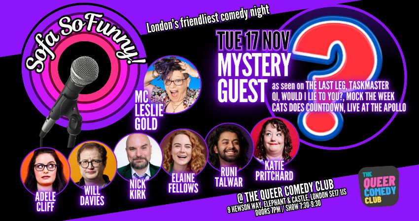 Sofa SoFunny featuring a MYSTERY GUEST headliner!