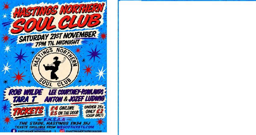 Hastings Northern Soul Club - 21st November 2026