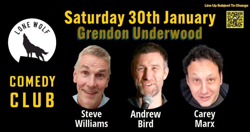 LONE WOLF COMEDY-Grendon Underwood