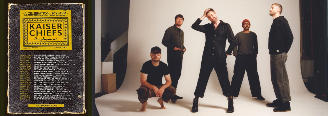 Kaiser Chiefs | 20th anniversary of Employment tour